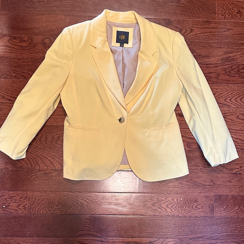 Women's Light Yellow Blazer